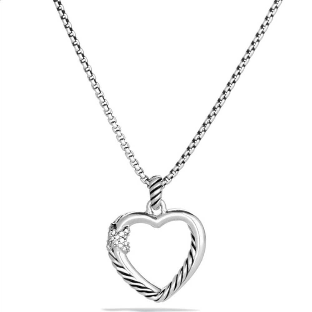 David Yurman Heart Diamond Necklace(Authentic!)